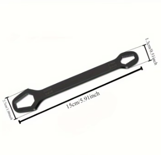 Universal Self-Tightening Wrench — Adjustable 3–17mm Double-Ended Spanner