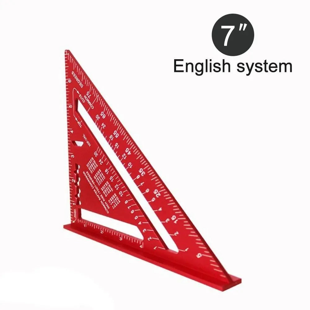 7-Inch Aluminium Speed Square — Precision Angle Ruler & Protractor