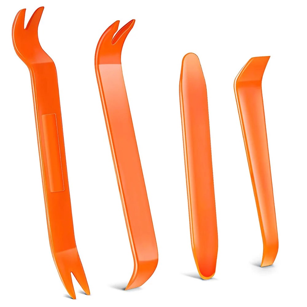 Car Trim Removal Tool Kit — 4-Piece Panel & Clip Puller Set