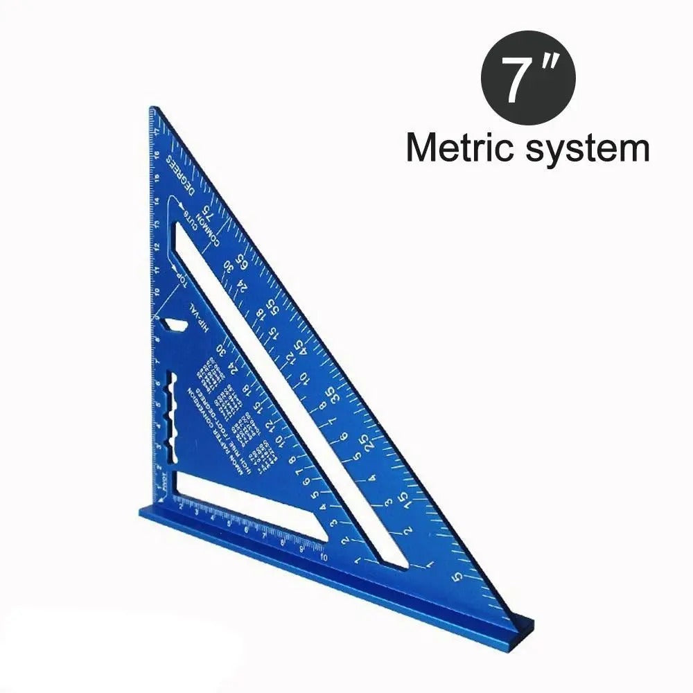 7-Inch Aluminium Speed Square — Precision Angle Ruler & Protractor